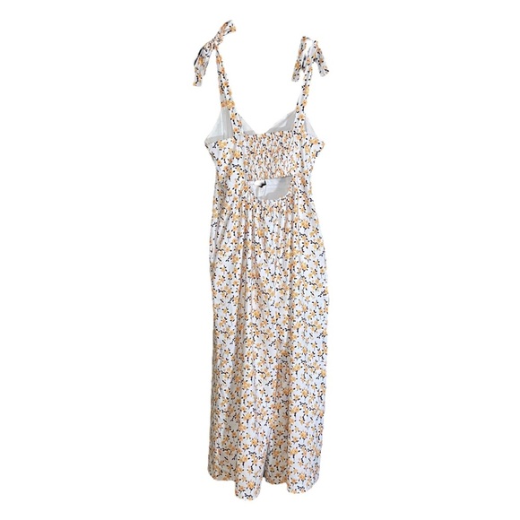 Sugar Lips Sunday Floral Cut Out Jumpsuit Cropped Wide Leg Romper Medium - Picture 2 of 5